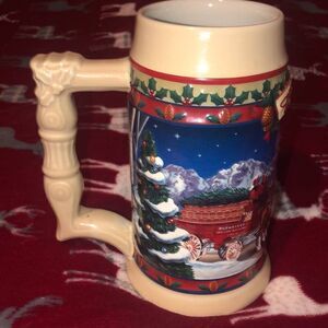 2003 Budweiser Christmas Stein Old Towne Holiday